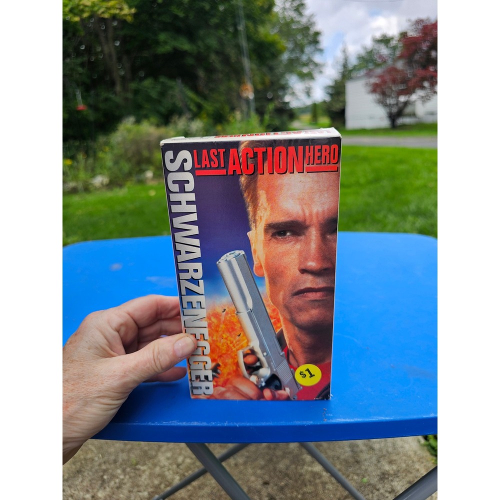Last Action Hero VHS 1993 Arnold Schwarzenegger Columbia TriStar 27933 Hi-Fi